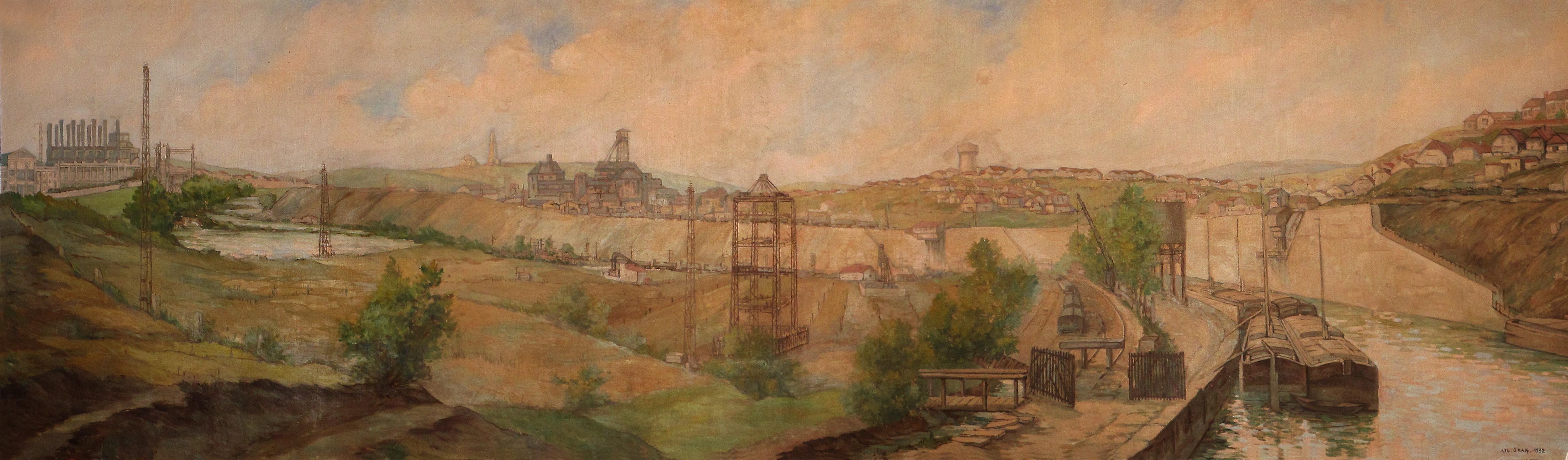 Fresque de 1932 signée Albert Graf