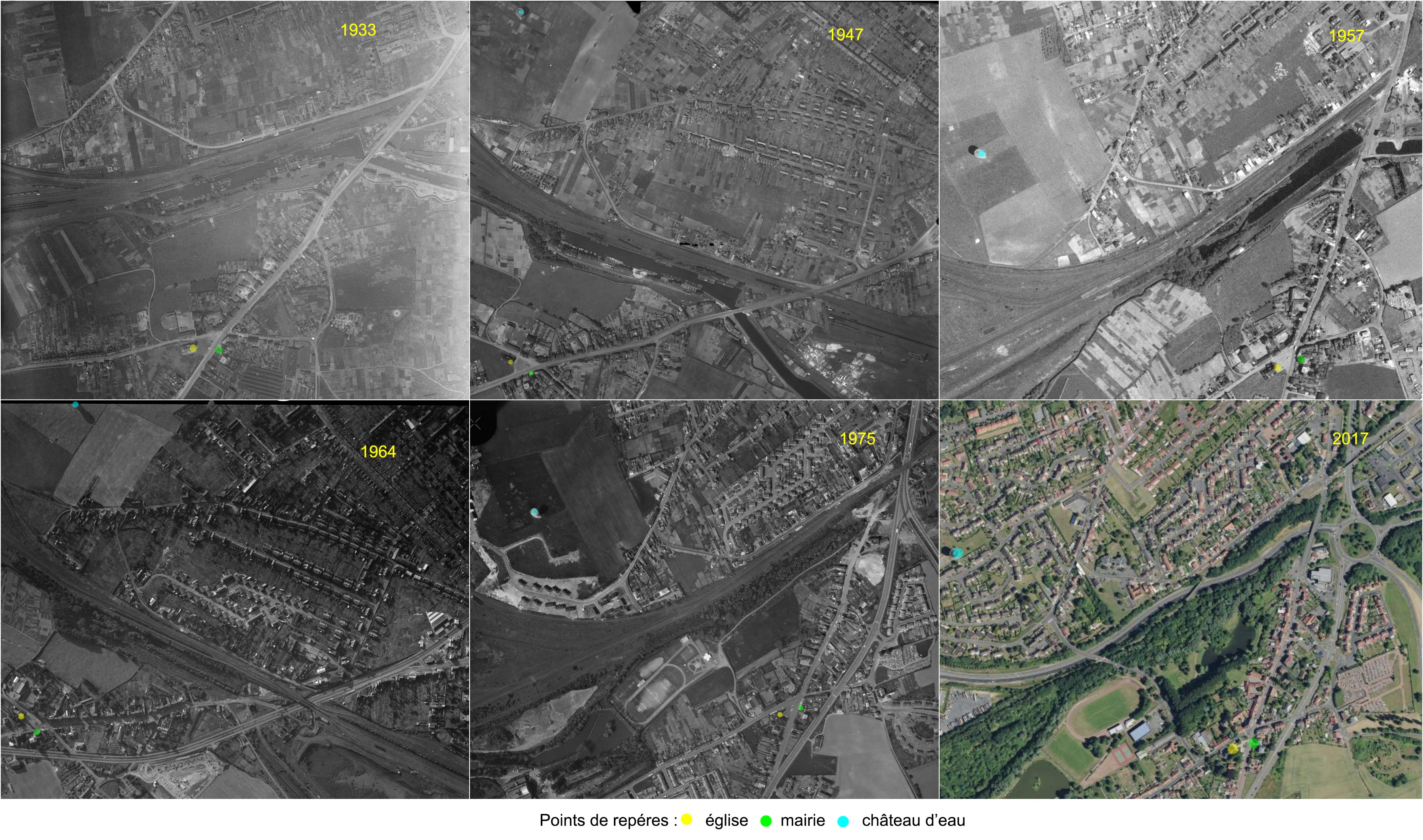 L'évolution d'Eleu-dit-leauwette entre 1933 et 2017
